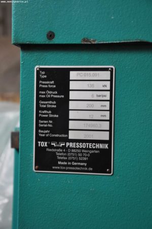 TOX PRESSOTECHNIK PC 015.091