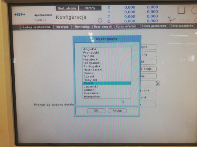 AGIE CHARMILLES FORM 20