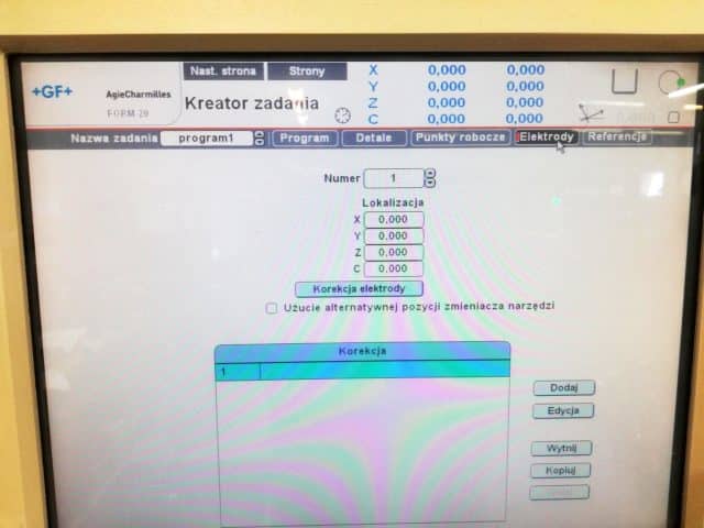 AGIE CHARMILLES FORM 20