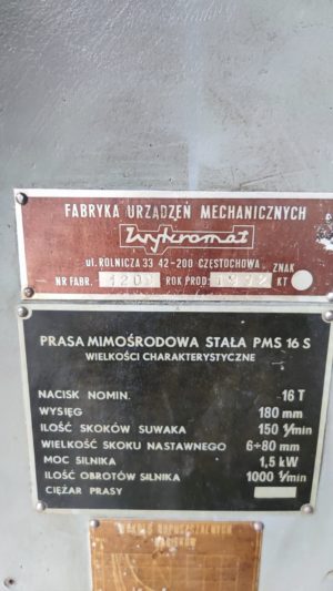 WYKROMET PMS 16 SA