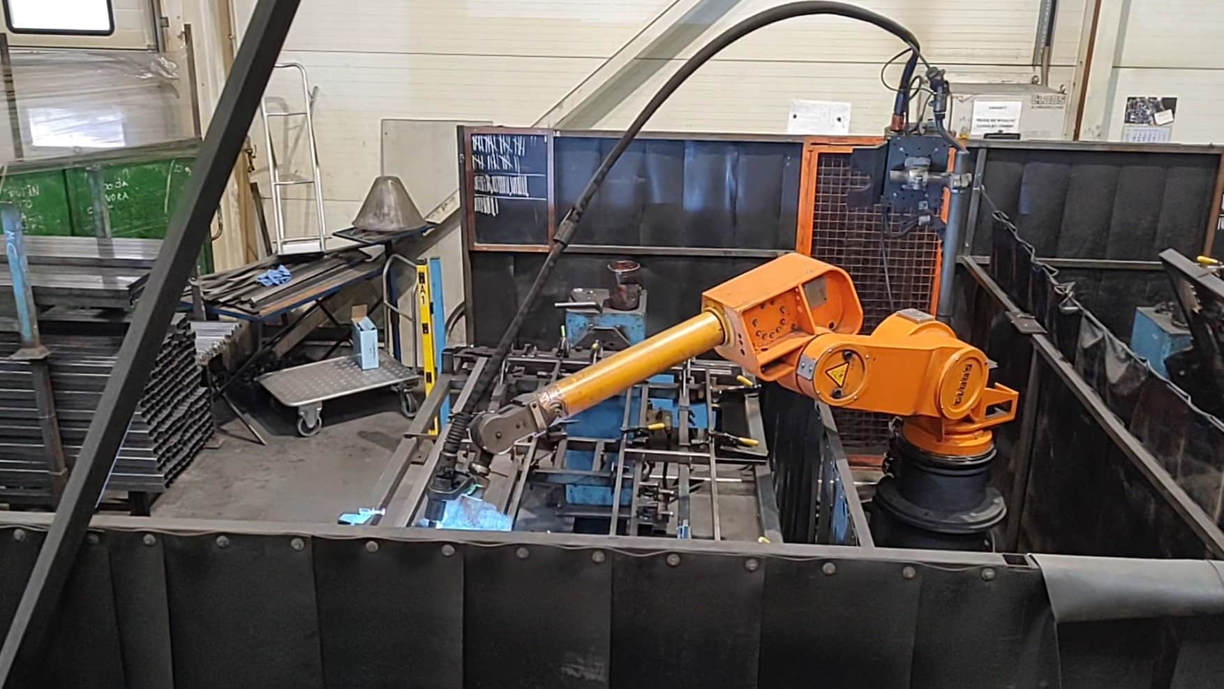 CLOOS ROMAT 410 robotic welding station