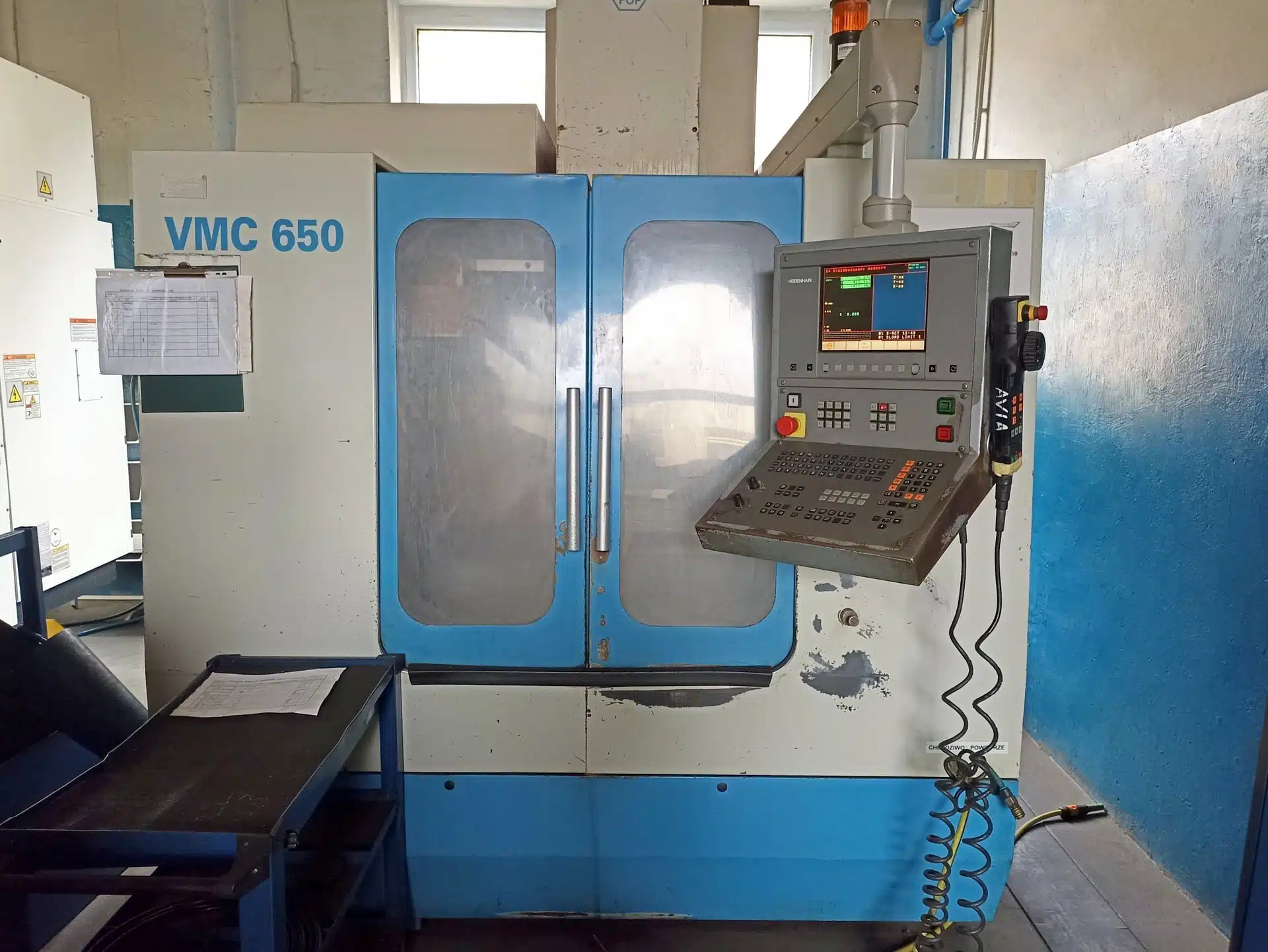 AVIA VMC 650 CNC vertical machining centre - MASZYNERIA