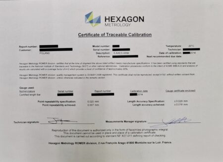 HEXAGON ROMER ABSOLUTE ARM RA-7525-3