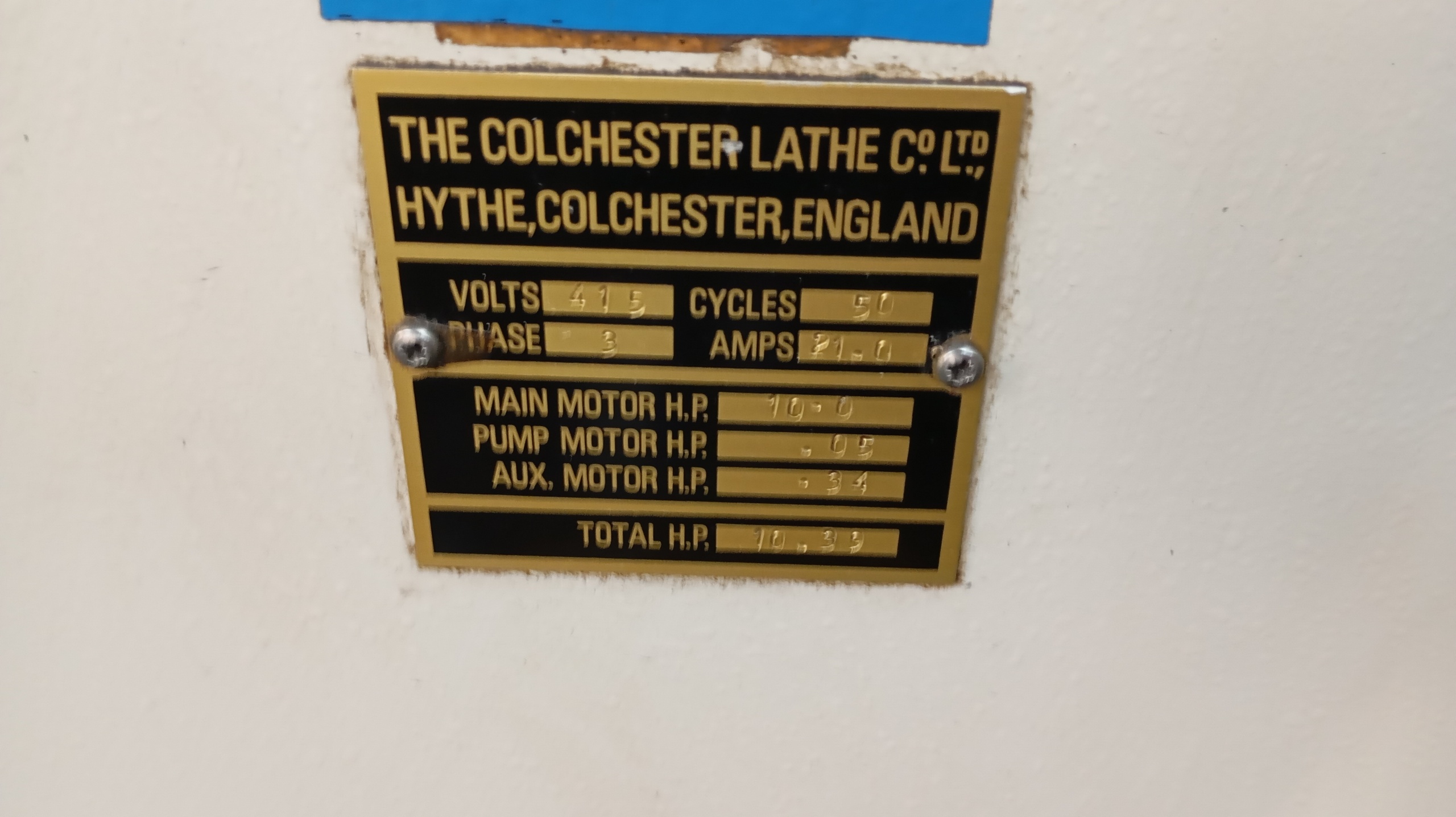 COLCHESTER TRIUMPH 2500