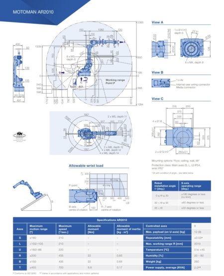 YASKAWA MOTOMAN AR 2010