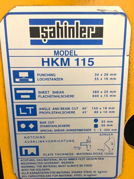 SAHINLER HKM 115